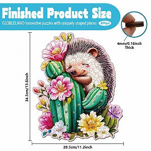 Деревянный пазл GLOBLELAND Hedgehog Cactus 200 деталей Неправильной формы Уникальный цена на synthetic.ua - Фото 1 Деревянный пазл GLOBLELAND Hedgehog Cactus 200 деталей Неправильной формы Уникальный synthetic.ua - Фото 1