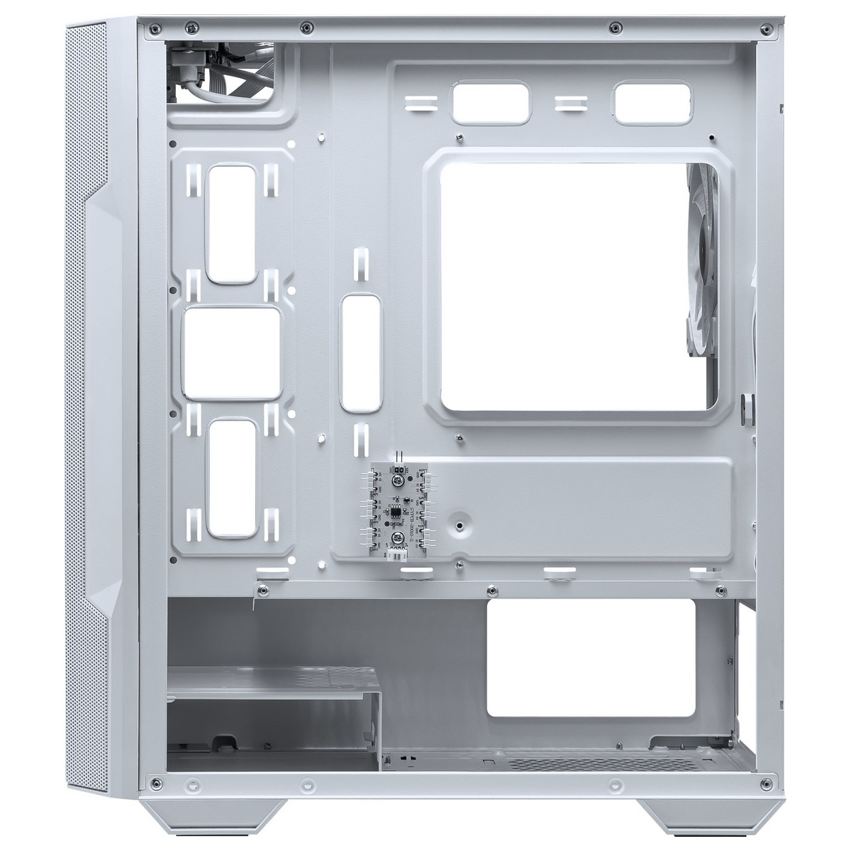 Корпус MSI MAG Forge M100R / без БЖ / Mini Tower / Micro-ATX / 4x120mm ARGB Fans / Tempered Glass / Білий, фото №8