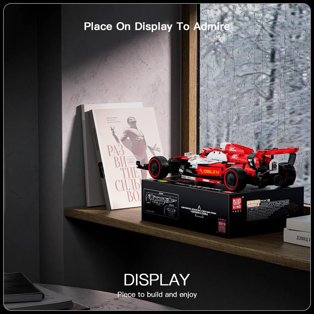 Конструктор Mould King Technology Формула 1 Гоночный Автомобиль на дистанционном управлении 13151 Характеристики Коллекционная игрушечная машинка для поклонников и взрослых, фото №7