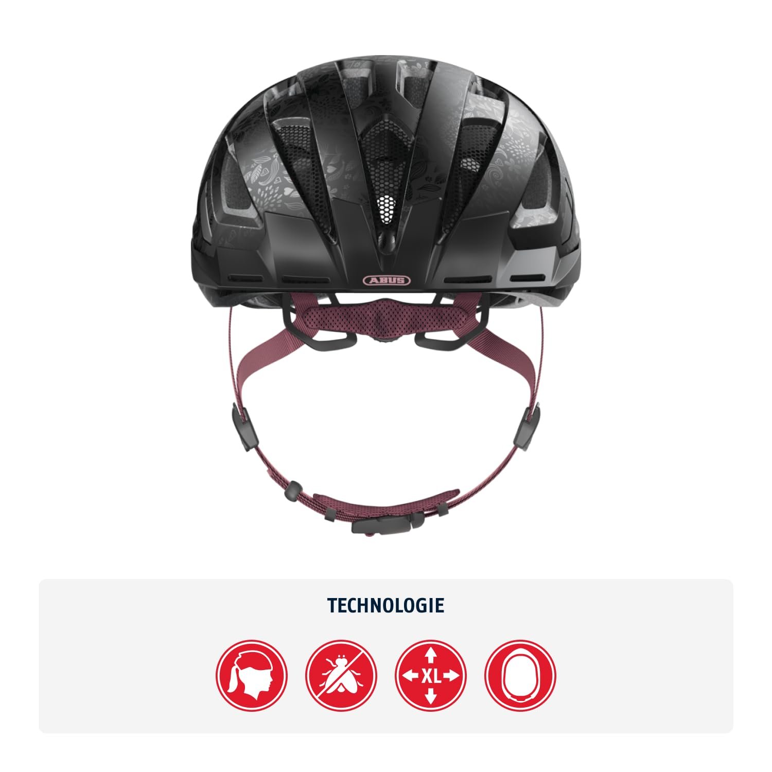 Шлем ABUS Urban-I 3.0 Городской Унисекс для взрослых, с задней подсветкой, козырьком и магнитной застежкой, фото №2