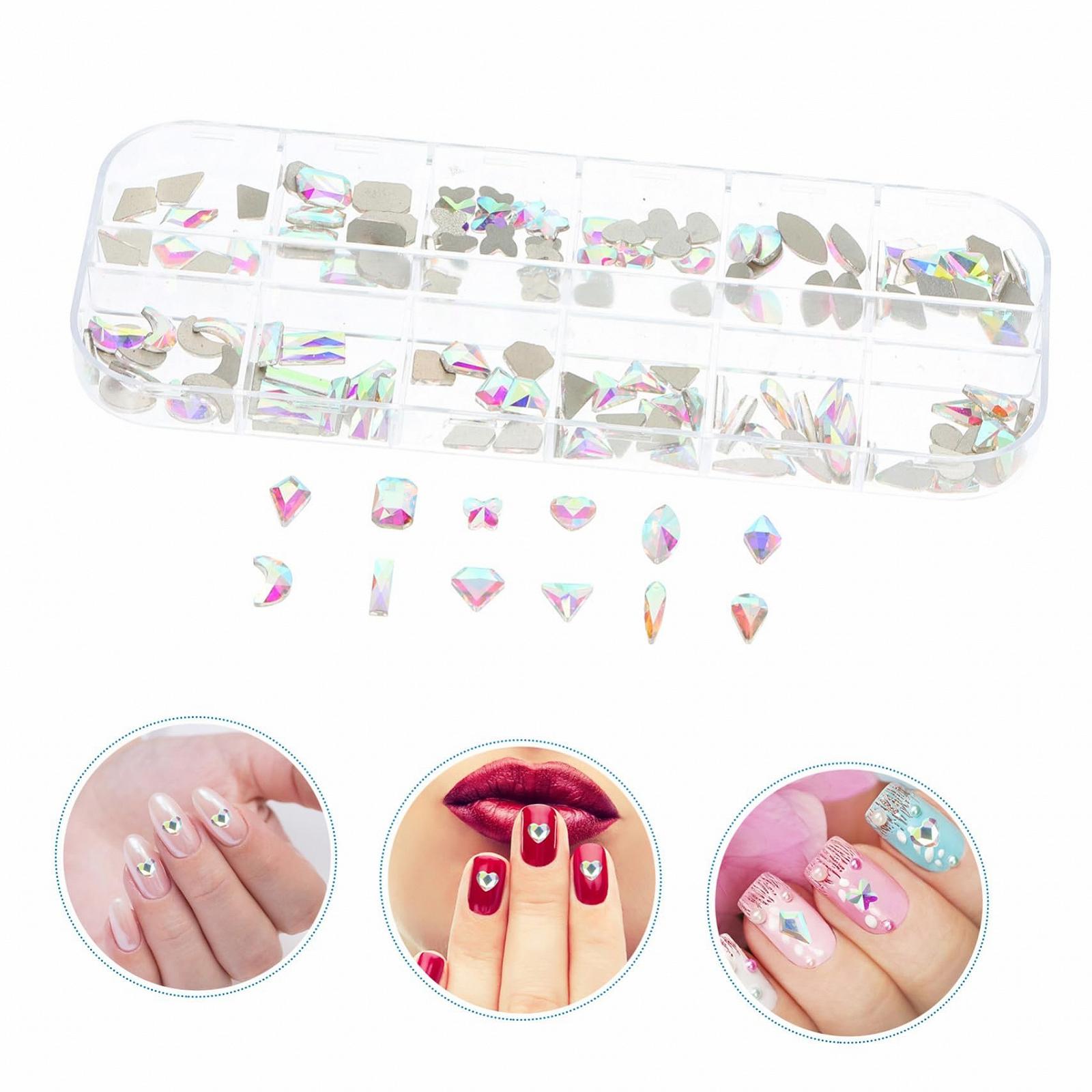 Стрази для нігтів FOMIYES Елегантні декоративні дорогоцінні камені, фото №3