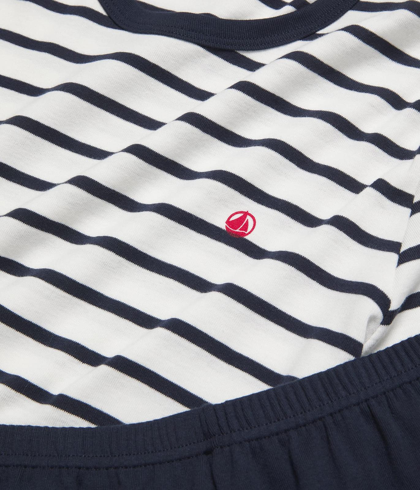 Піжама Petit Bateau Смугаста Морська В'язана для Хлопчиків, фото №4