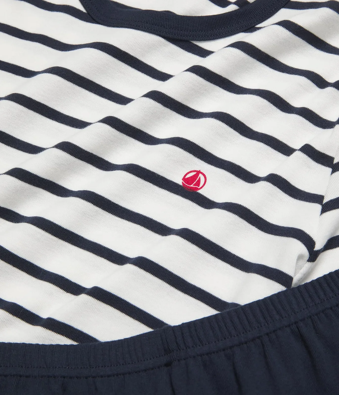 Пижама Petit Bateau Полосатая Морская Вязаная для Мальчиков, фото №4