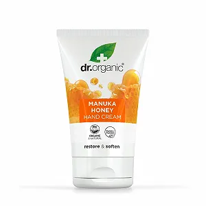Крем для рук Dr Organic Manuka Honey Увлажняющий для сухой кожи для мужчин для женщин Натуральный Вегетарианский Не тестировался на животных Без парабенов и SLS Органический 125 мл - Фото 1