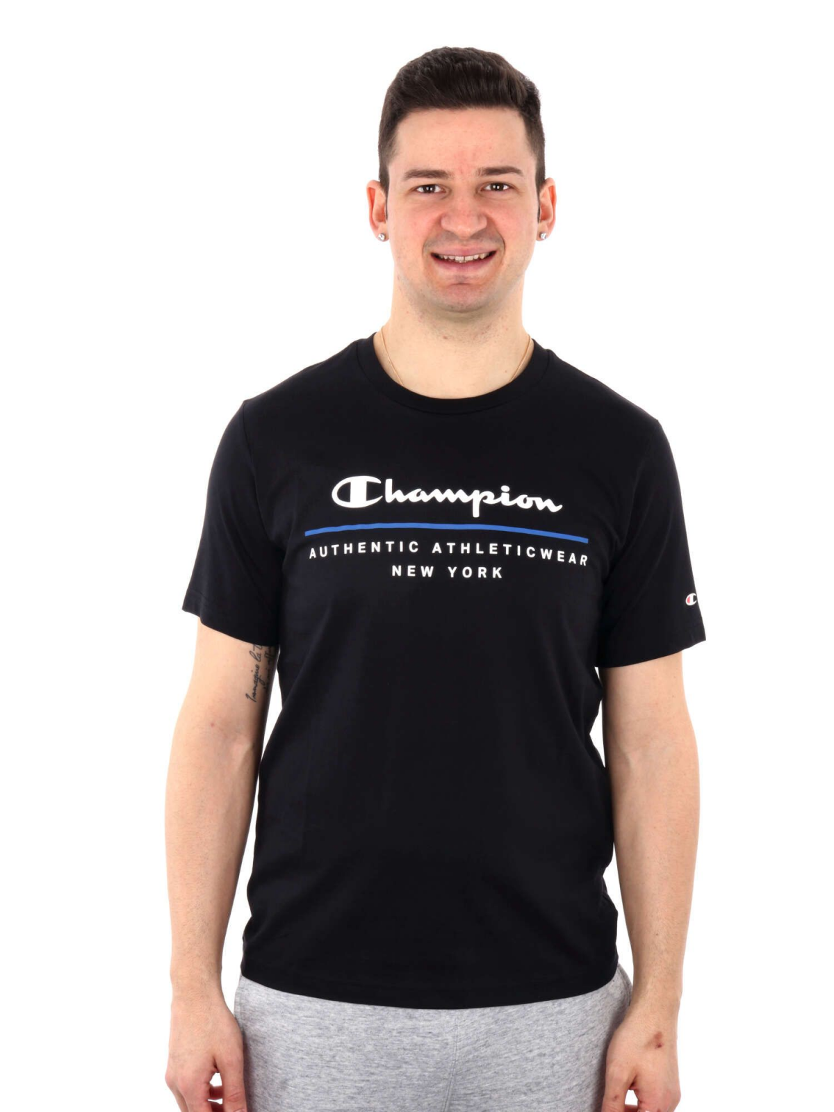 Футболка crewneck  219734-KK001 Champion Чорний M, фото №1