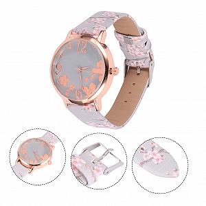 Женские Кварцевые Часы Healvian Blossom с PU Ремешком synthetic.ua - Фото 1