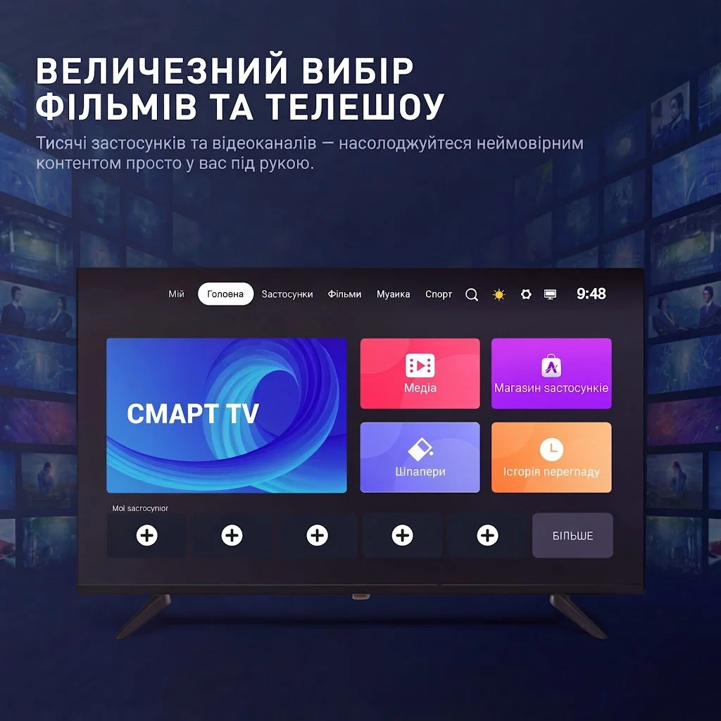 Телевізор 32" XUW XUW32Q02 / HD / 60 Гц / LED / Smart TV / Wi-Fi / T2, фото №5