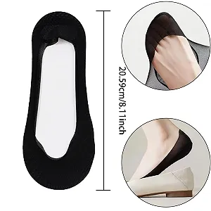 Женские носки-невидимки Без бренда 6 пар Цвета: черный, белый, телесный synthetic.ua - Фото 1