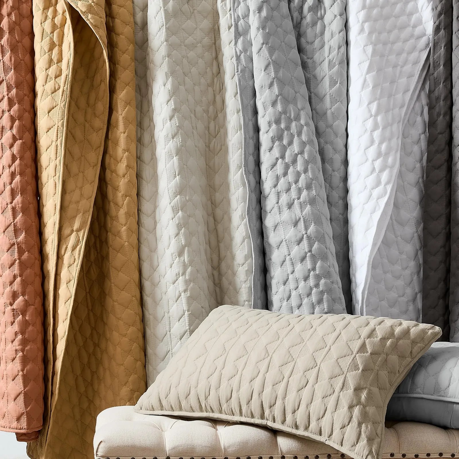 Комплект одеяла Cal King WDCOZY с наволочками, Легкое мягкое покрывало, Всесезонный, 3 шт, Бежевый, Коричневый, Кремовый, Белый 116" x 106", фото №7