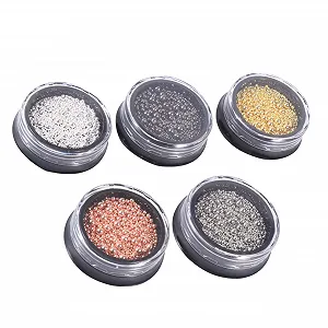 Прикраса для нігтів Beavorty Набір Міні Бісер для нігтів Металеві кульки - Фото 1