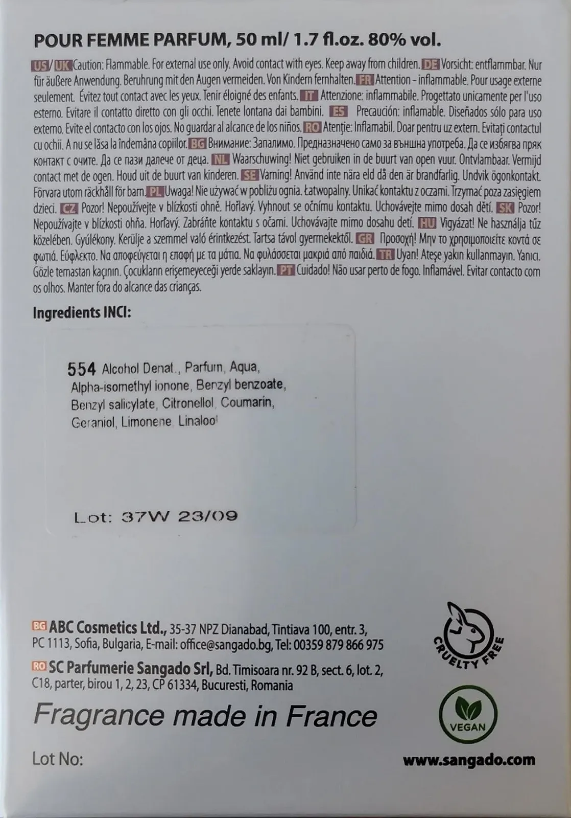 Парфюмированная вода SANGADO From Another World 50 мл, фото №6 Парфюмированная вода SANGADO From Another World 50 мл, фото №6