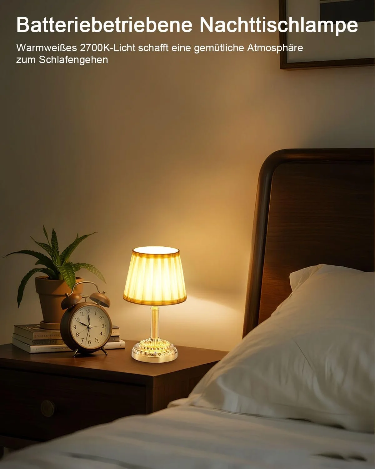 Настільна лампа Rechargeable Wireless 5200 mAh Small Battery Portable Dimmable Touch 2 шт., фото №3