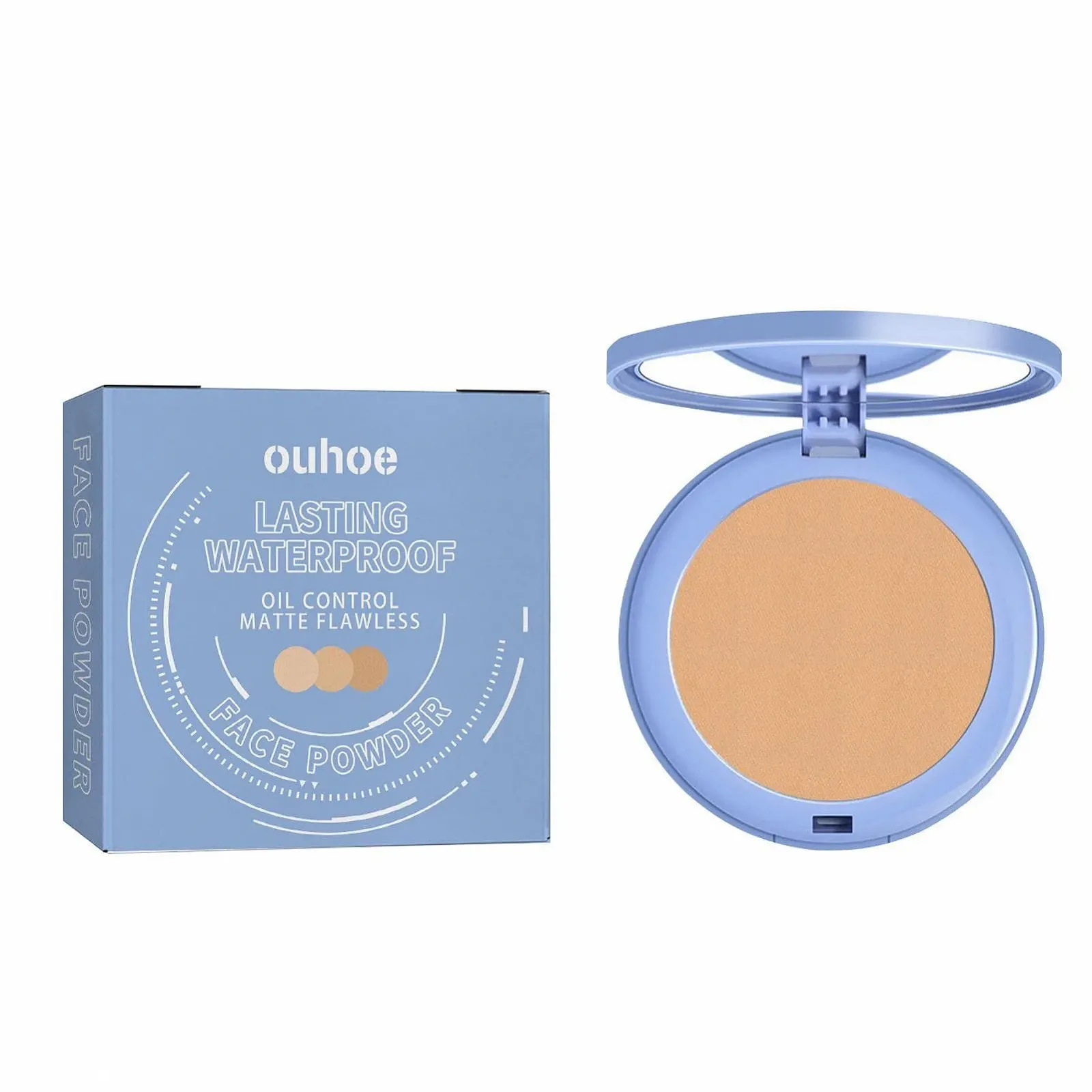 Пудра для макіяжу Povanjer для обличчя, коректор, консилер від темних плям, недоліків, для маскування темних кіл, фото №1