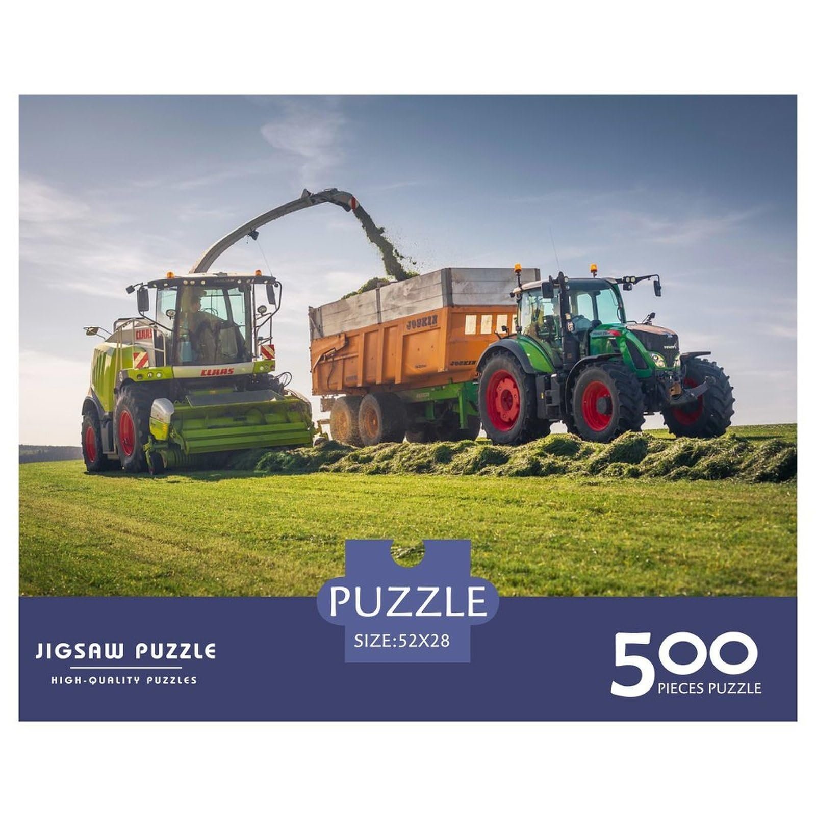 Пазл Claas Jaguar и Fendt Тракторы деревянный 500 деталей 52 x 38 см, фото №2 Пазл Claas Jaguar и Fendt Тракторы деревянный 500 деталей 52 x 38 см, фото №2