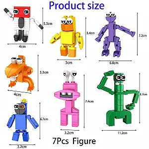 Набір міні-фігурок Rainbow Friends 7 штук Multi-coloured synthetic.ua - Фото 1