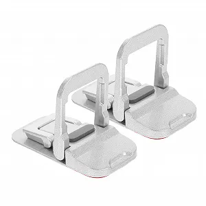 Подставка для ноутбука складная алюминиевый сплав регулируемая по высоте для эргономичной осанки нескользящая держатель для ноутбука с прочными ножками для клавиатуры легкая складная (2 шт. в упаковке) - Фото 1