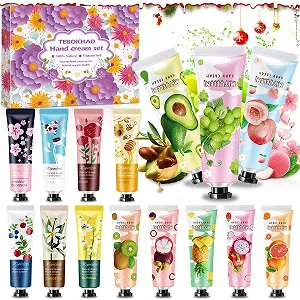 Крем для рук мини набор, 15 штук мини кремов для рук рождественский, парфюмированный набор кремов для рук для сухой, потрескавшейся кожи, для женщин, мужчин, мам, на Рождество, День рождения - Фото 1