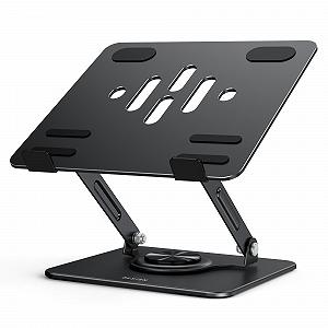 Подставка для ноутбука BESIGN LS11 с вращающимся на 360

градусов основанием, регулируемая эргономичная подставка для ноутбука, совместима с 10-14

дюймовыми ноутбуками Черный synthetic.ua - Фото 1