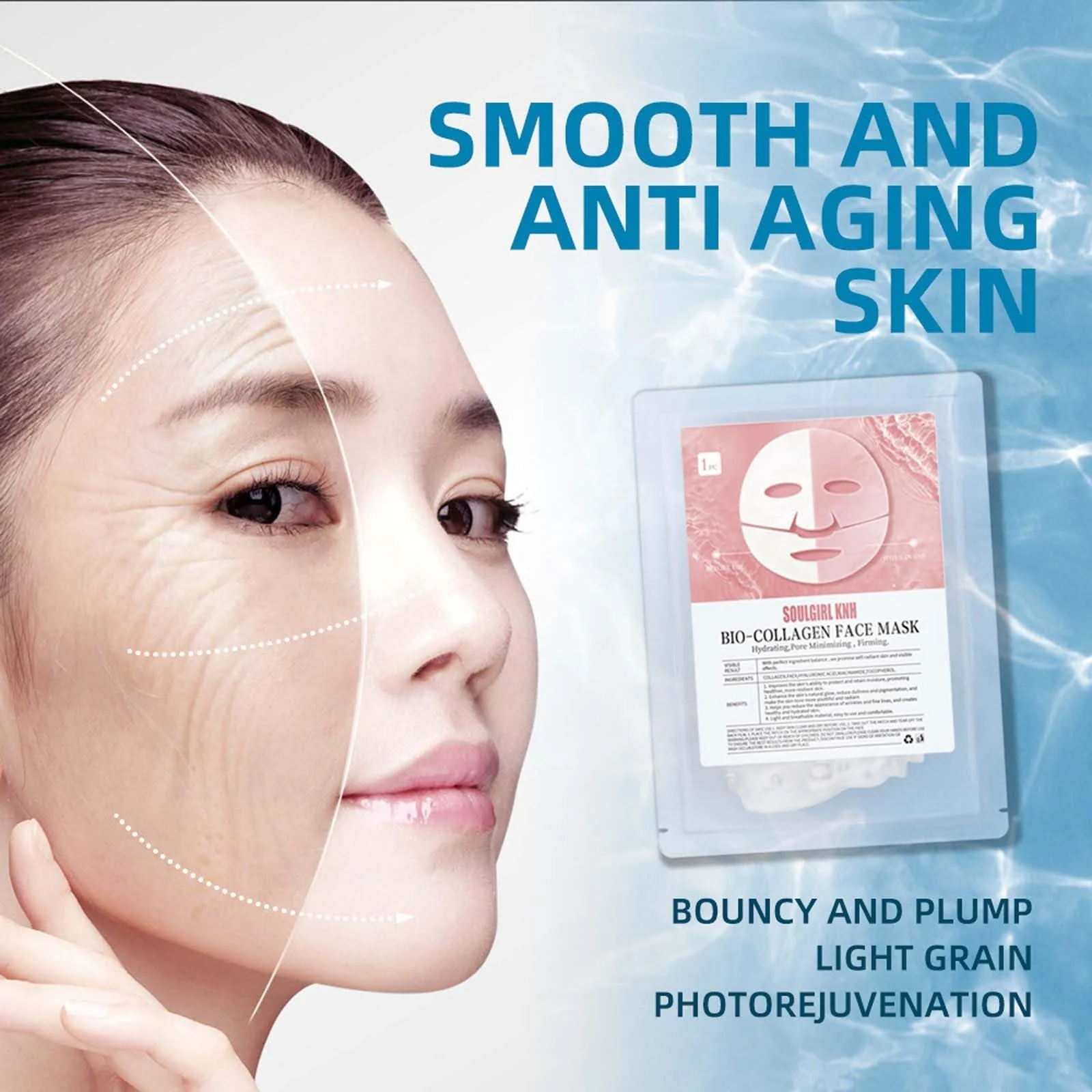 Маска Collagen Organic Real Deep Pack of 5, фото №3