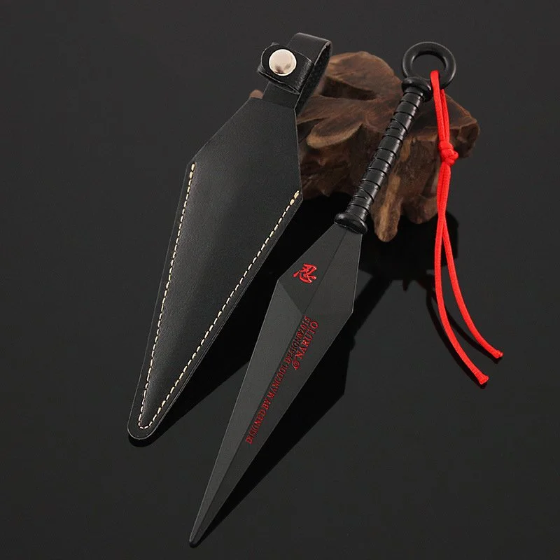 Кунай металлический Черный в подарочной упаковке - Наруто Косплей Аниме - Naruto, фото №1