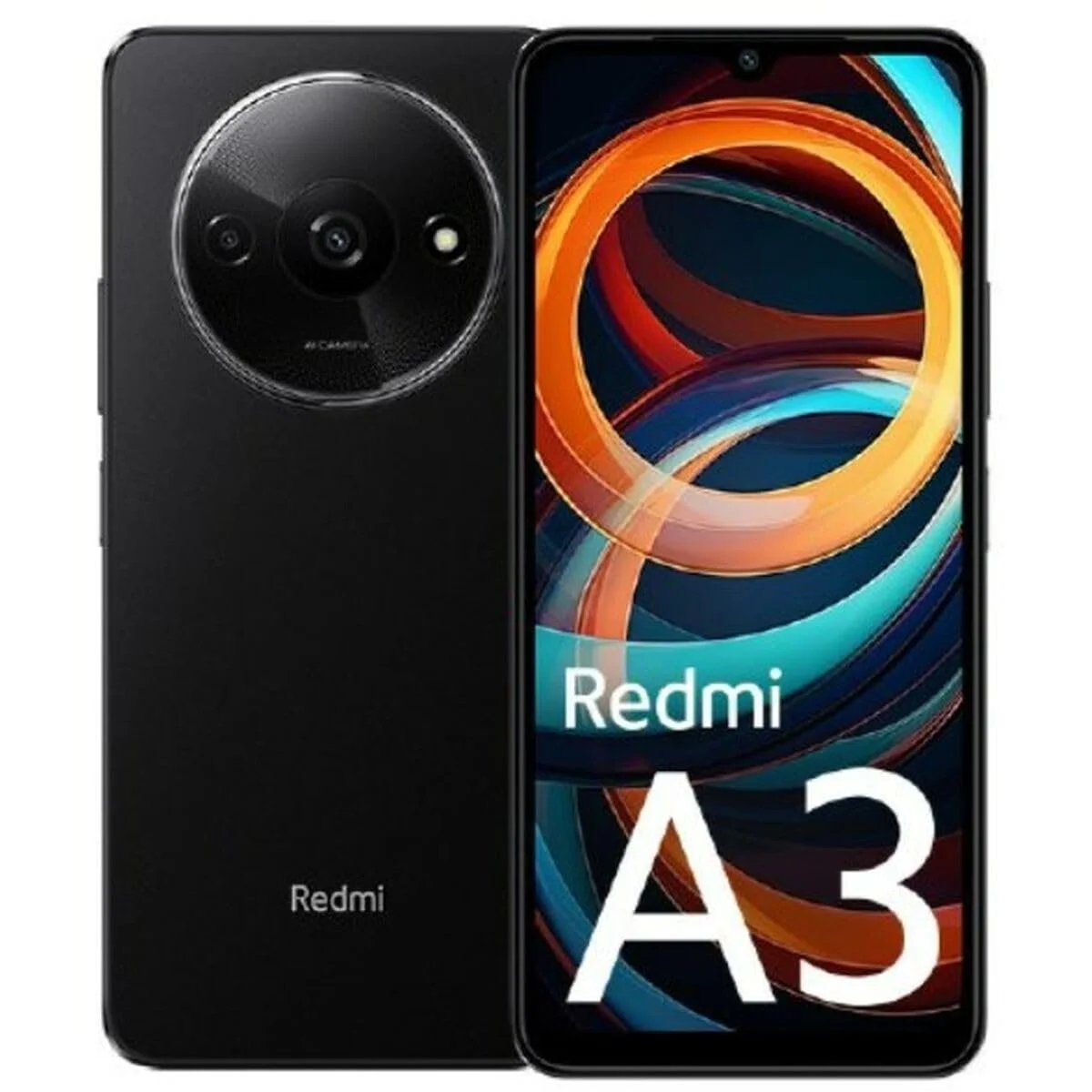 Смартфон Xiaomi Redmi A3 6.71 дюйма Mediatek Helio G36 3GB RAM 64GB Black, фото №1