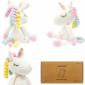 Іграшка miniHeld Обріга шарм єдиноріг ручної роботи бавовна 28 см synthetic.ua - Фото 1