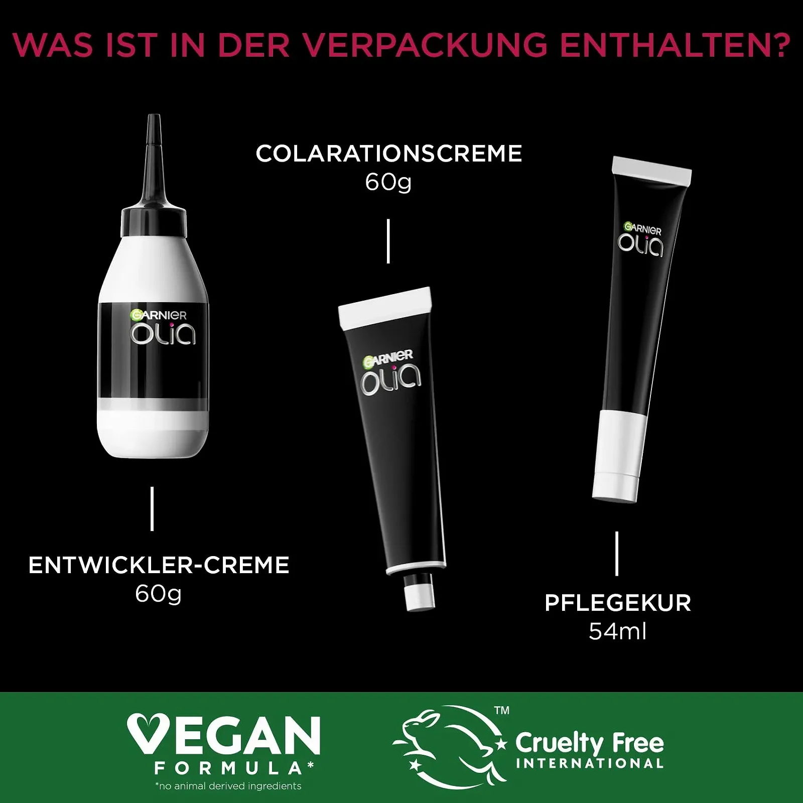 Фарба для волосся Garnier Olia Red Lacquers Стійка 5.52 Shiny Wine Red, 60 г, 54 мл, фото №7 Фарба для волосся Garnier Olia Red Lacquers Стійка 5.52 Shiny Wine Red, 60 г, 54 мл, фото №7