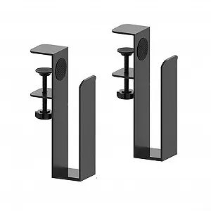 Держатель для ноутбука регулируемый 2 шт., боковой, без сверления. Решение для хранения на рабочем месте. Поддерживает до 5 кг - Фото 1