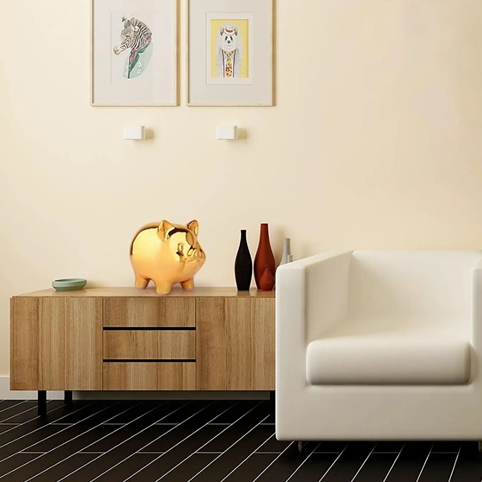 Скарбничка Lucky Pig Керамічна у формі поросяти, фото №4