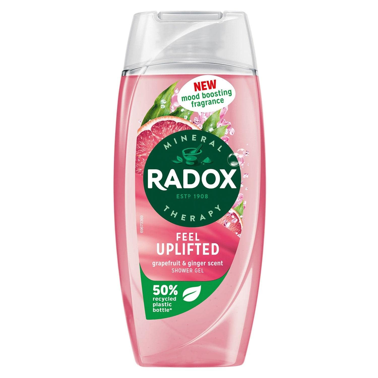 Гель для душа Radox Mineral Therapy Feel Uplifted Грейпфрут и имбирь 225 мл (упаковка 6 шт), фото №2