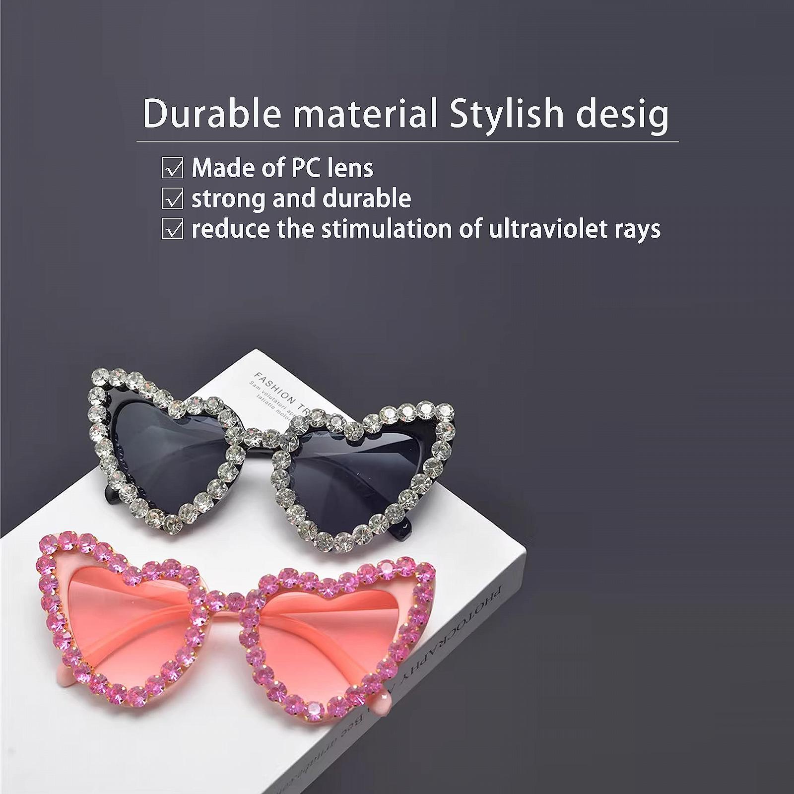 Сонцезахисні окуляри TAFACE Серце Рожевий, Чорний, фото №4