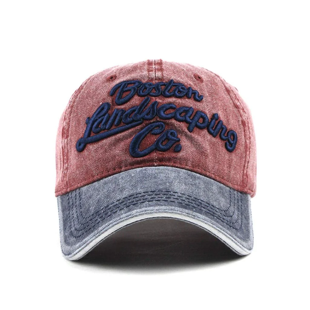 Бейсболка хлопковая вышитая высокая регулируемая для подростков, фото №4