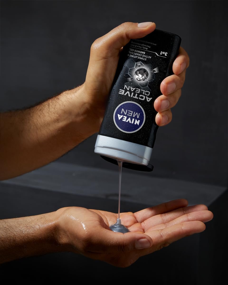 Гель для душа NIVE Active Clean 5 x 250 мл, фото №3 Гель для душа NIVE Active Clean 5 x 250 мл, фото №3