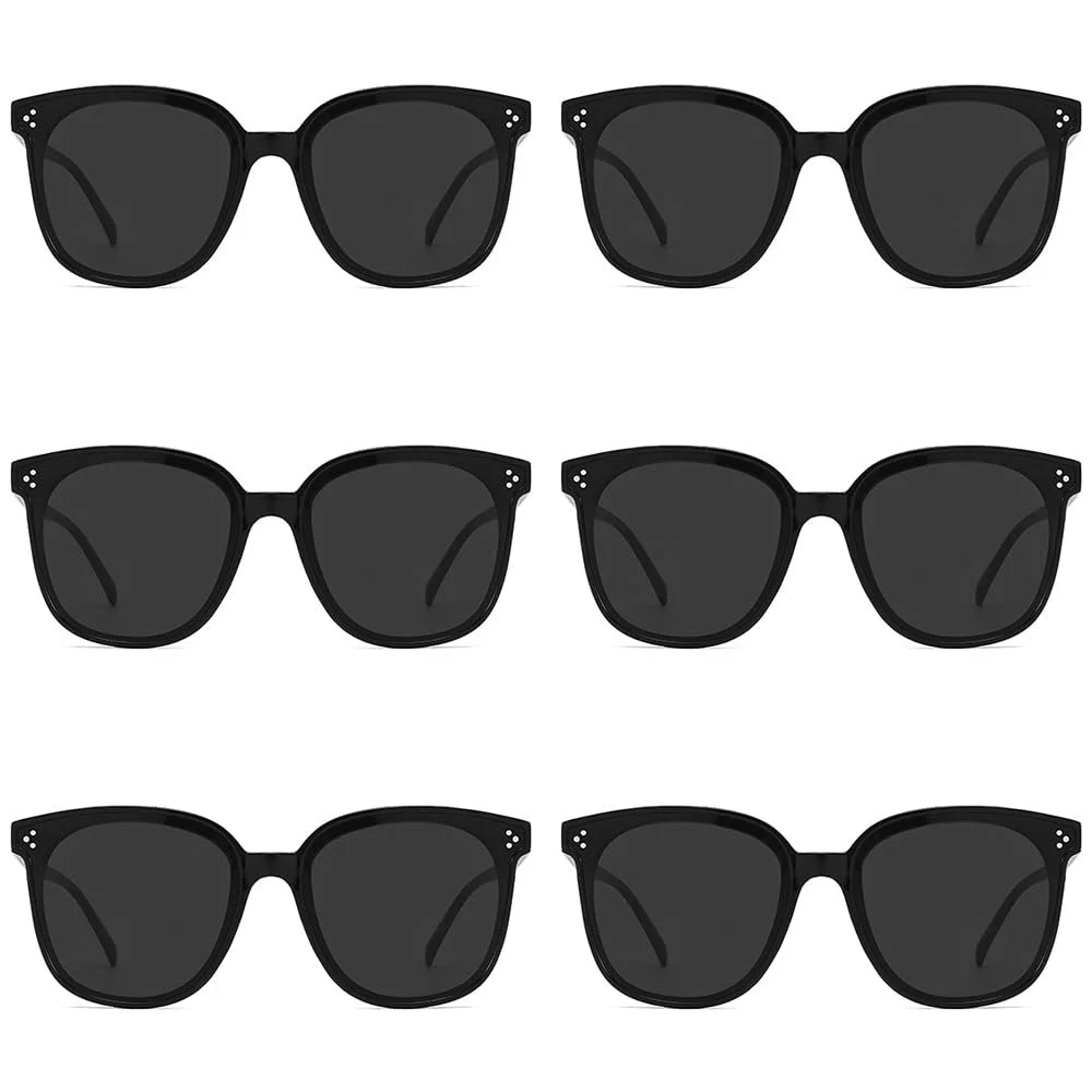 Солнцезащитные очки для вечеринок 6 пар, черный, фото №1