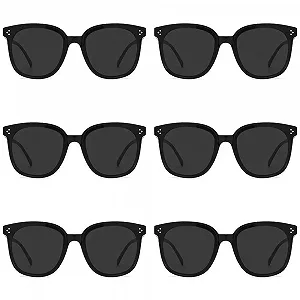 Солнцезащитные очки для вечеринок 6 пар, черный - Фото 1