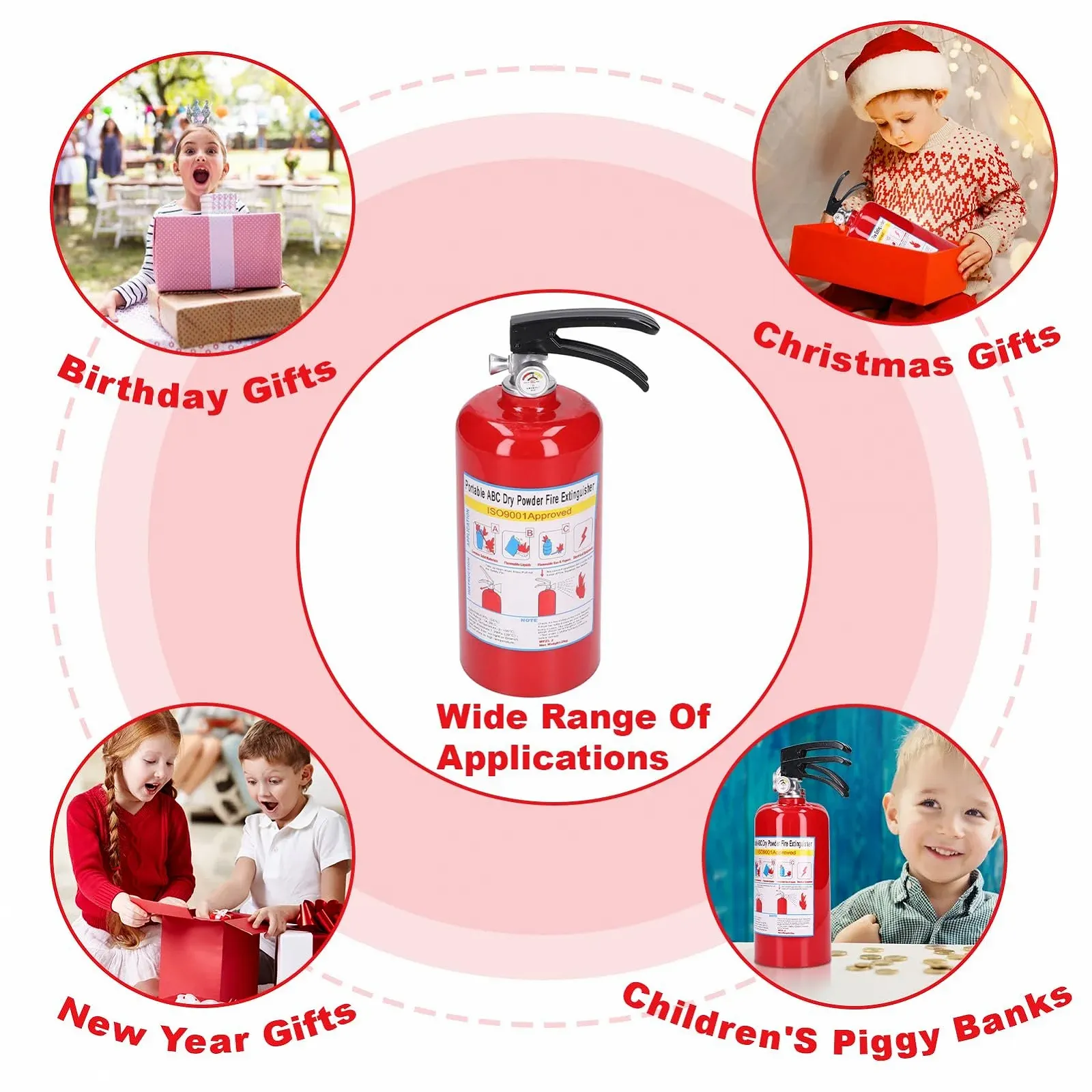 Скарбничка Fire Extinguisher Shape у формі вогнегасника металева, фото №5