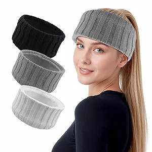 Купить Набор из 3 зимних женских повязок на голову. - Фото 1 Набор из 3 зимних женских повязок на голову. - Фото 1