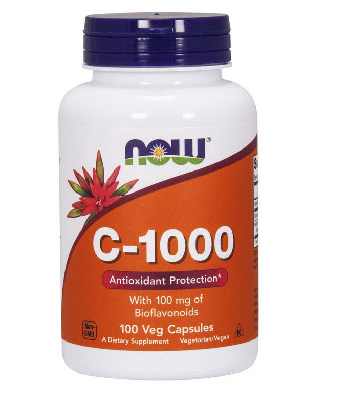 Вітамін C-1000 with bioflavonoids (100 caps) NOW, фото №1