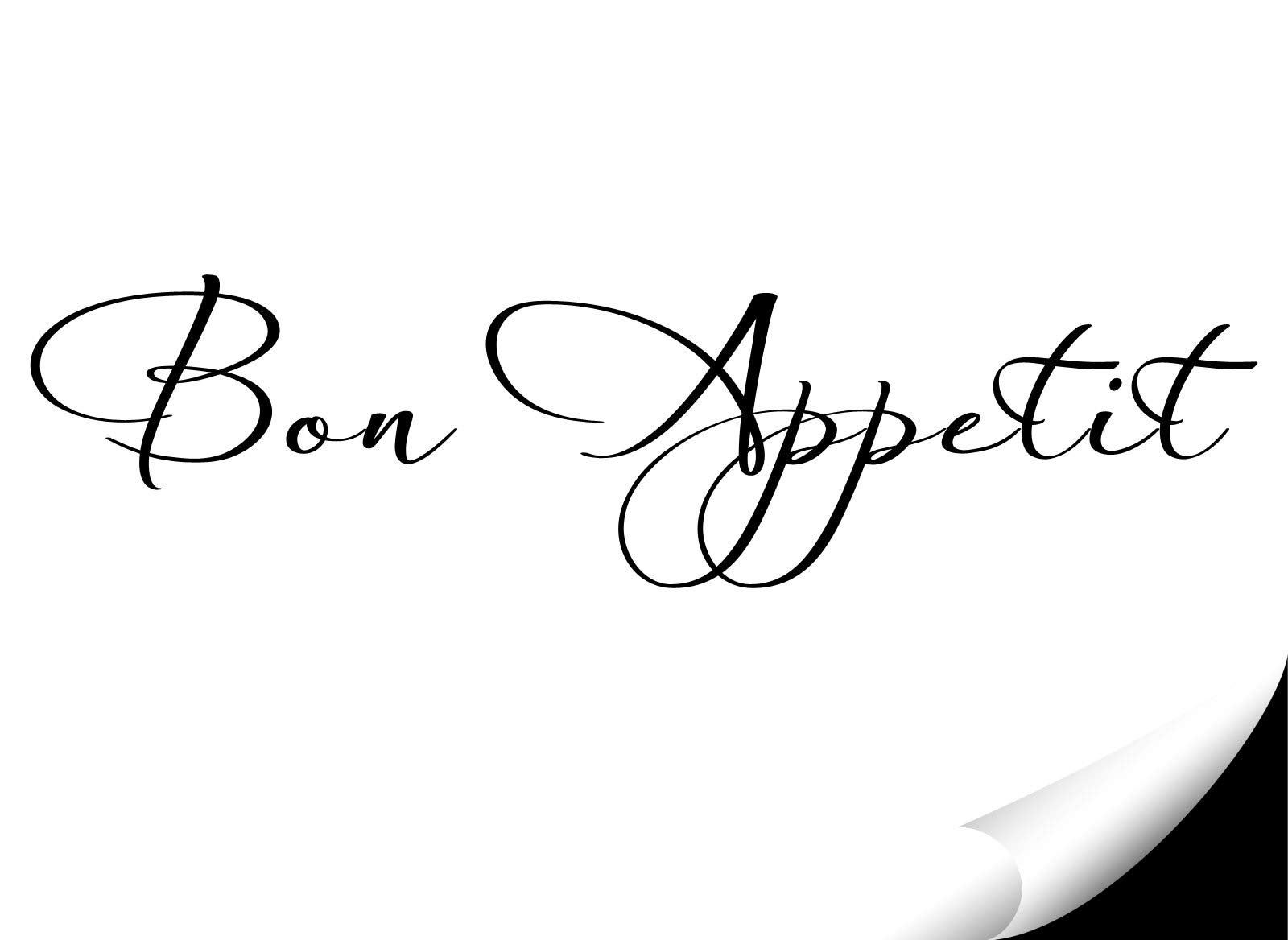 Наклейка на стіну Gran Dora 1056 W Bon Appetit Kitchen Quote, фото №2