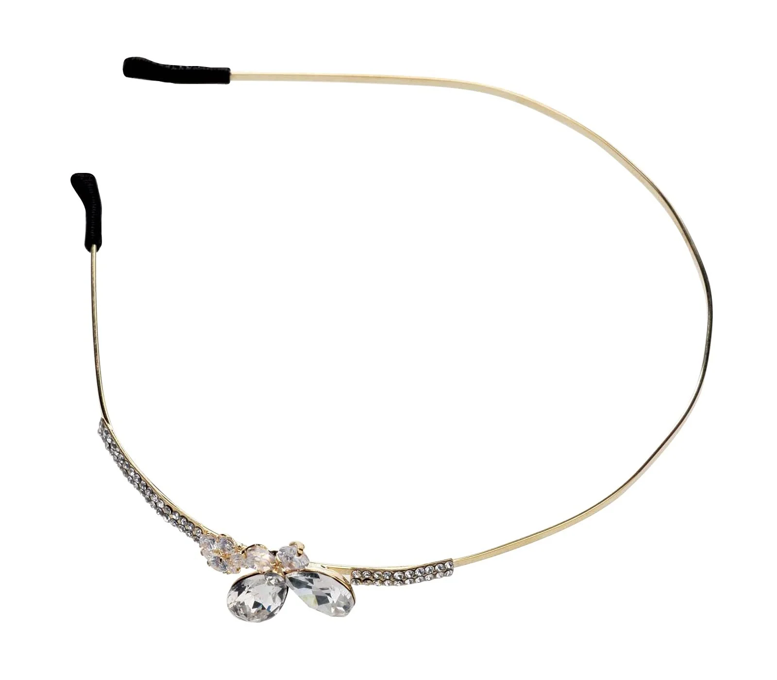 Обруч для волосся з діамантовими метеликами, фото №1