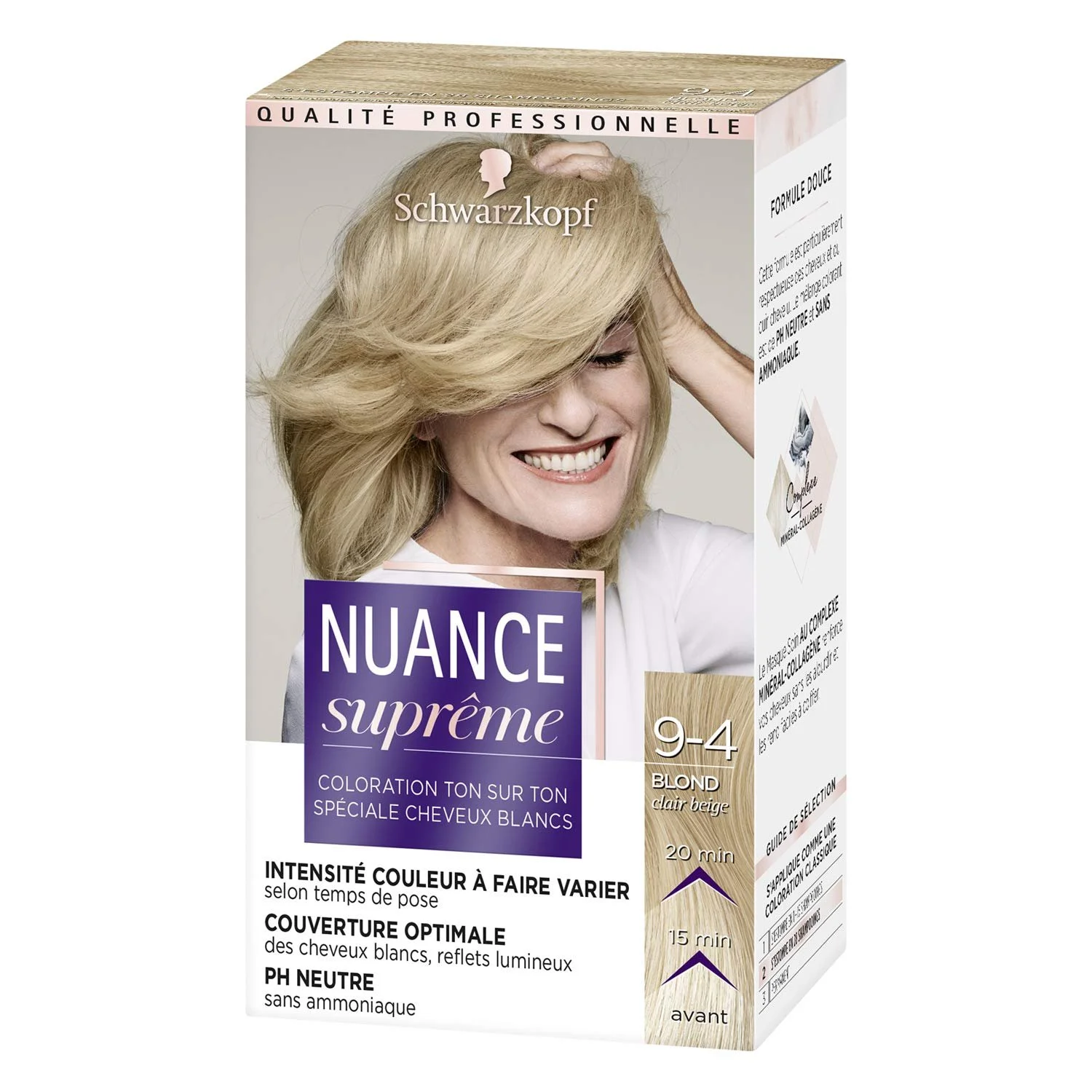 Тонуючий средство для волос Schwarzkopf Nuance Suprme Светлый блонд Бежевый 9-4 60мл, фото №1 Тонуючий средство для волос Schwarzkopf Nuance Suprme Светлый блонд Бежевый 9-4 60мл, фото №1