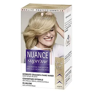 Тонуючий средство для волос Schwarzkopf Nuance Suprme Светлый блонд Бежевый 9-4 60мл - Фото 1