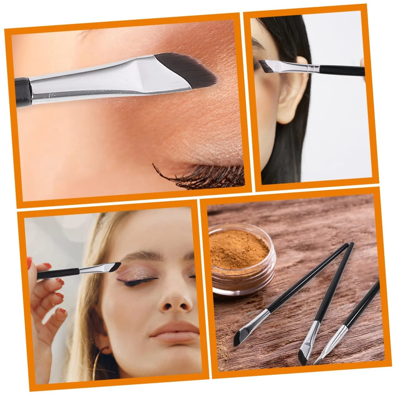 Пензель POPETPOP Кутова, косметична, для змішування, плоска, конічна, фото №6 Пензель POPETPOP Кутова, косметична, для змішування, плоска, конічна, фото №6