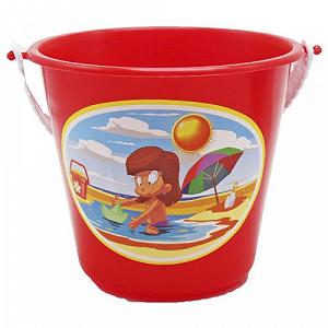 Ведро детское Пляжные развлечения красный [tsi202607-TSI] - Фото 1