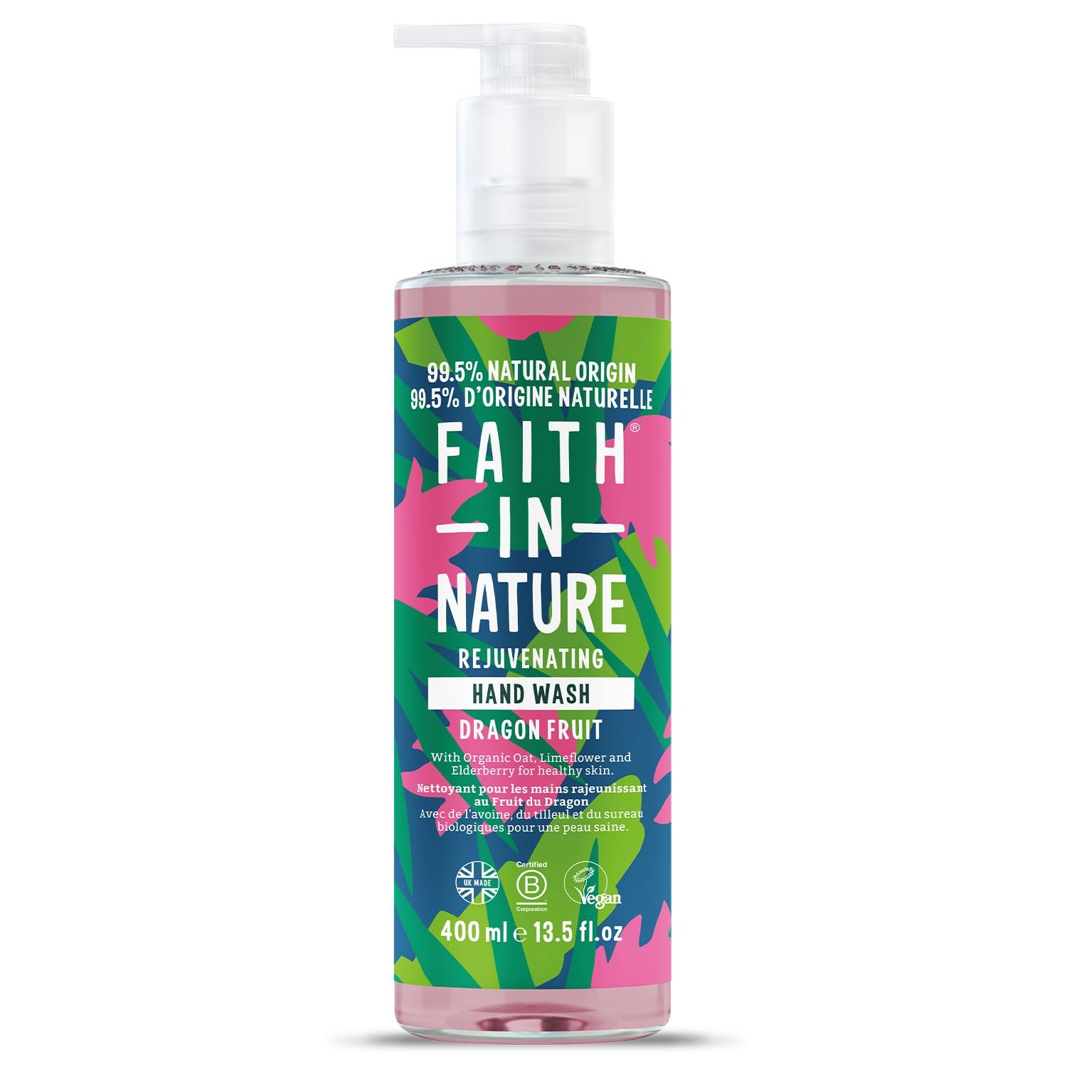 Лосьйон для миття рук Faith In Nature Natural Dragon Fruit відновлюючий веганський 400 мл, фото №1