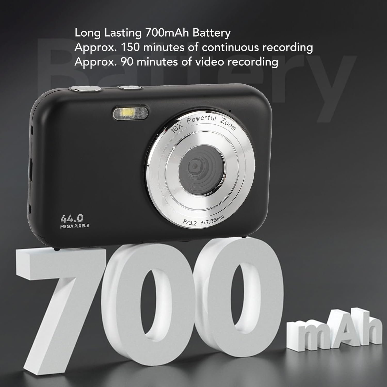 Фотоаппарат YLSHGXFC DC406 44 Мп / CMOS / Full HD 30 fps / 16х зум / Чорний, фото №6