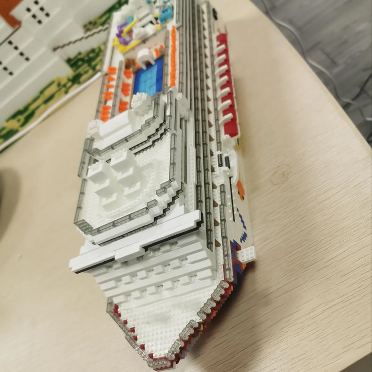 Конструктор Круизный лайнер Auspcers Technik, 2428 блоков, конструкторская игрушка для взрослых и детей, не совместим с крупными брендами, фото №4