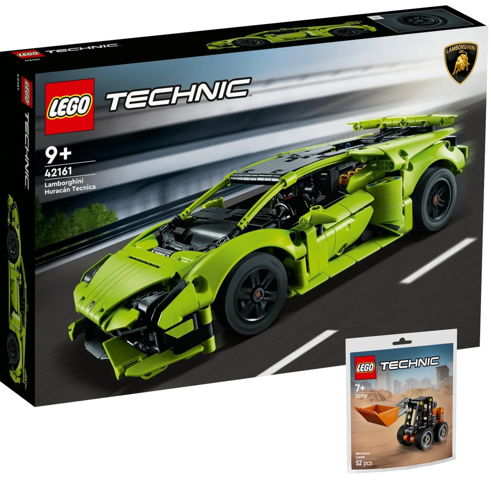 Набор LEGO Technic: 42161 Lamborghini Hurac"";"";n Tecnica & 30710 Мини-погрузчик, фото №1