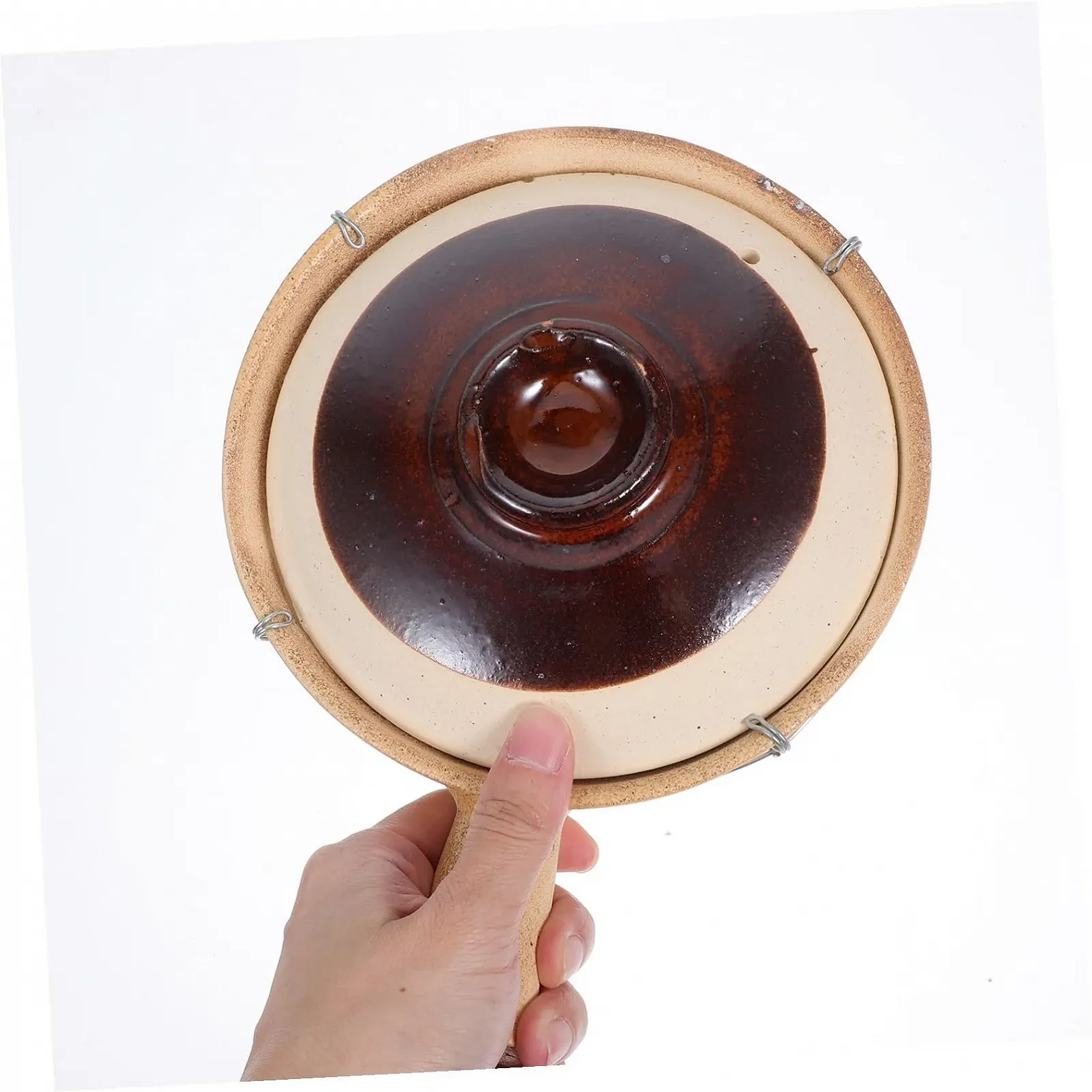 Глиняний горщик VICASKY китайський традиційний з однією ручкою керамічний, фото №2