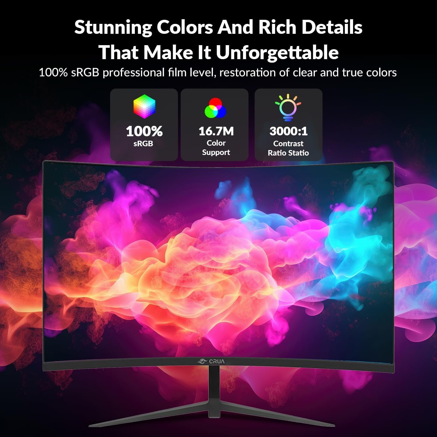 Монітор 27" CRUA CR270H Full HD VA 180 Гц, фото №3